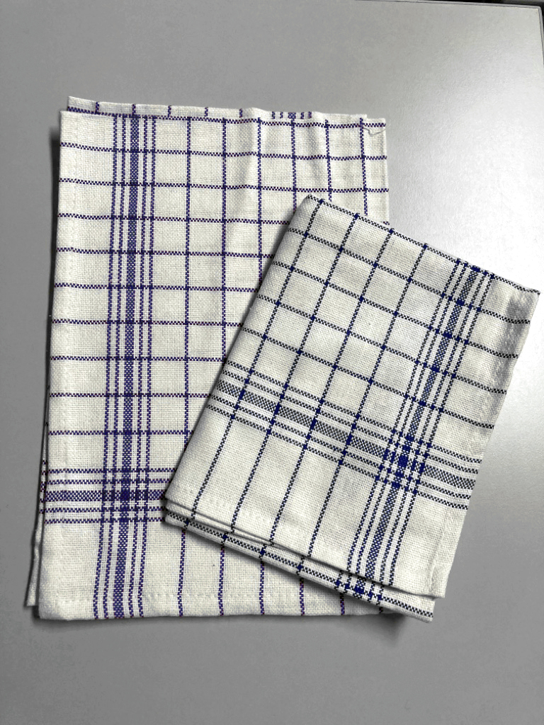 Geschirrtuch 495 Baumwolle-BLAU Geschirrtuch, 100% Baumwolle – Bild 1